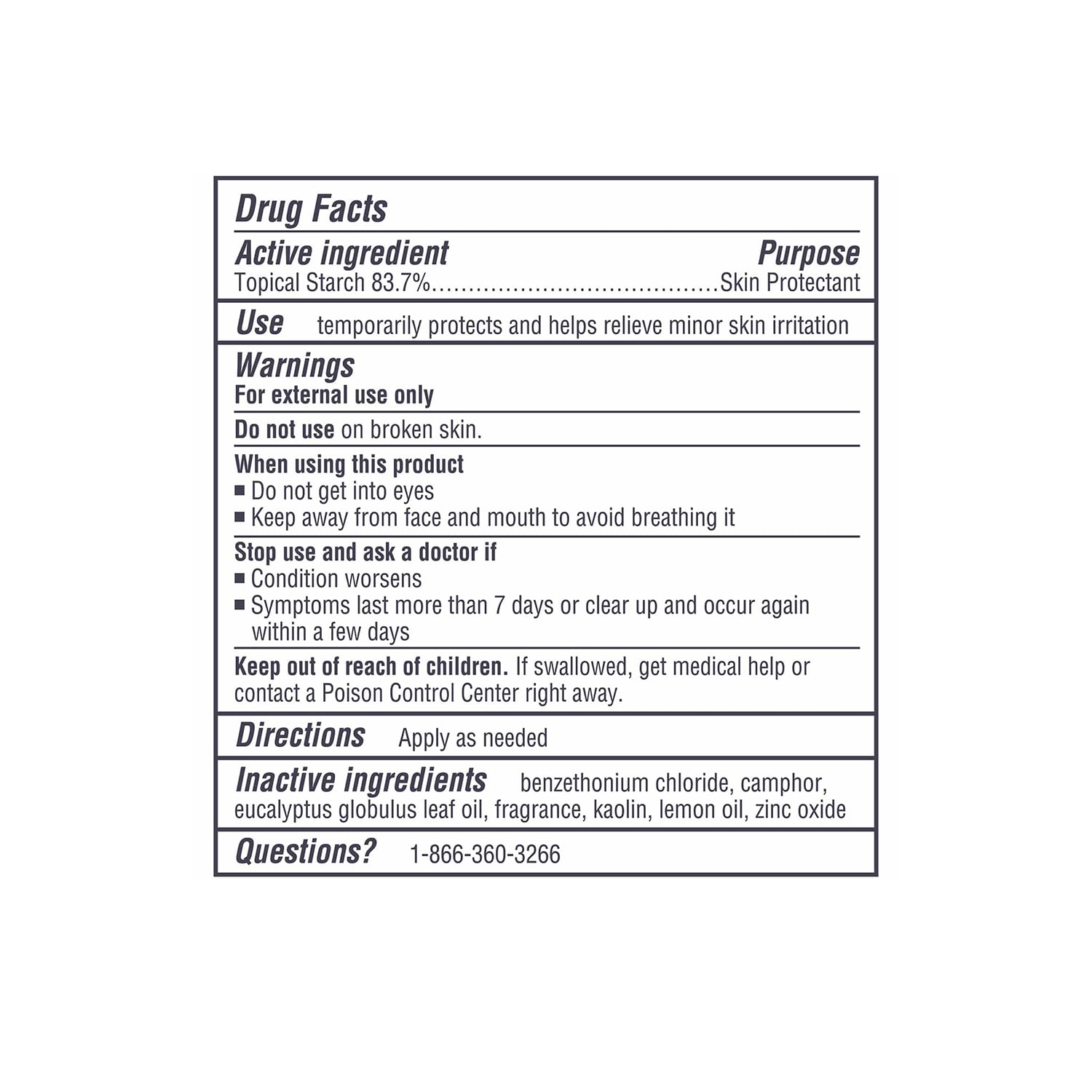 details of grey bottle of lotrimin daily sweat and odor control foot powder
