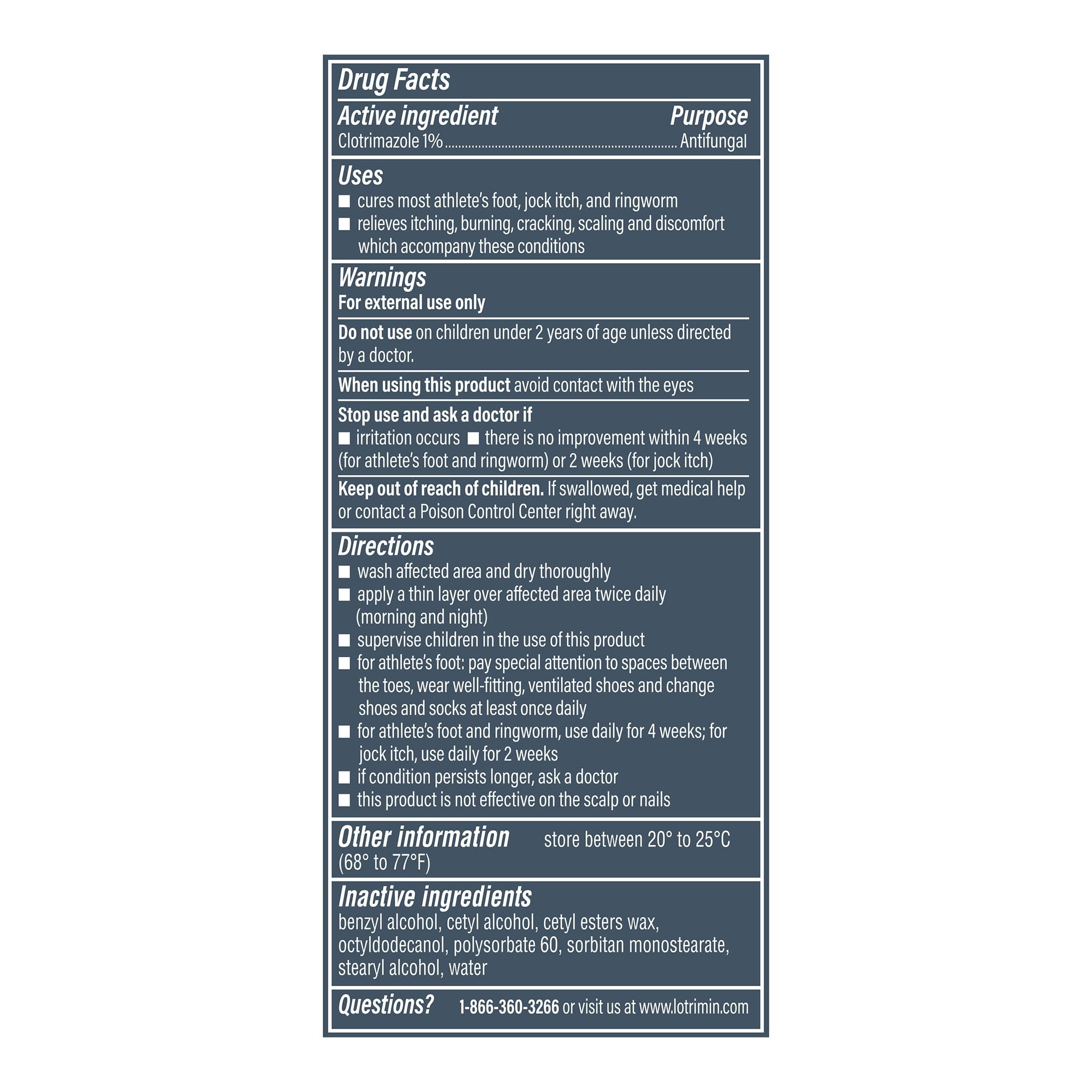 lotrimin drug facts